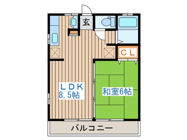 上アパートの物件間取画像